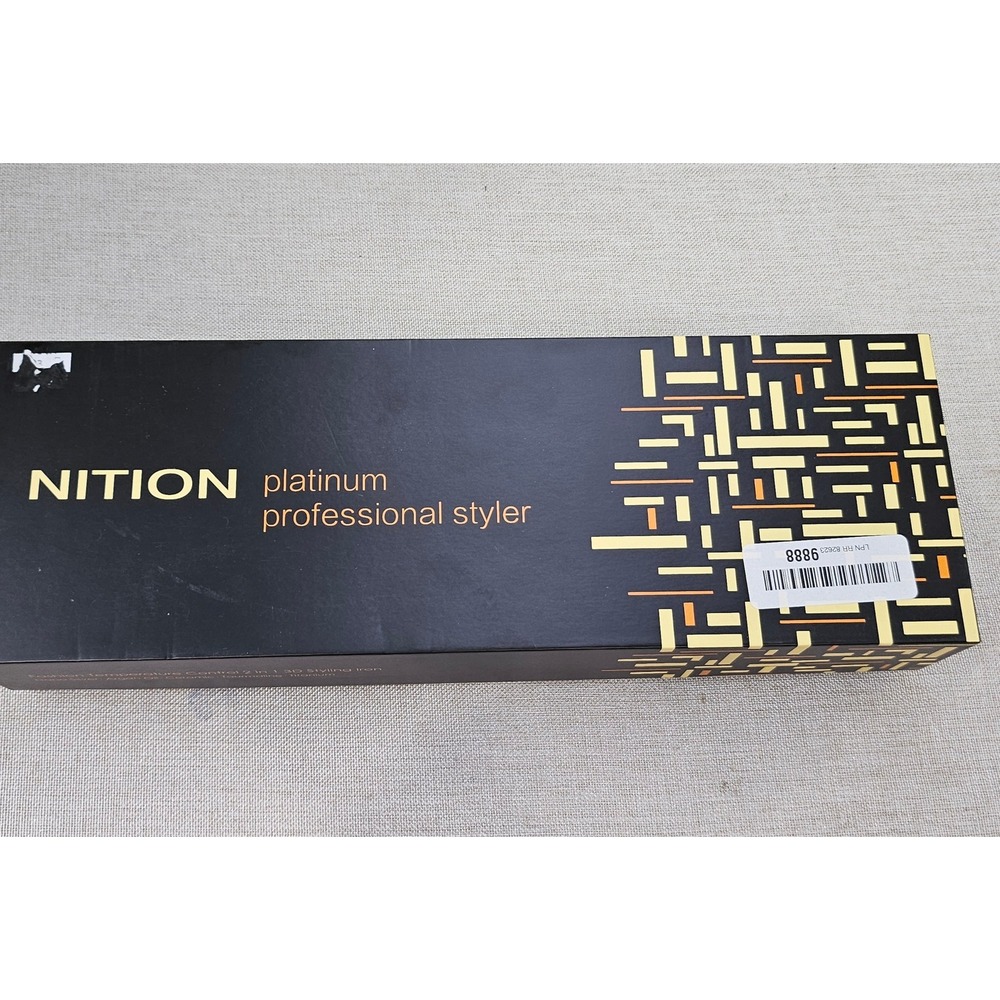 NITION Platinum Professional Styler Hair Curling Iron Gold 21 Dual Voltage 450F